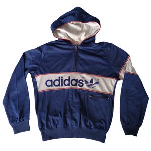 Adidas Zip Hoodie 80s - Etsy