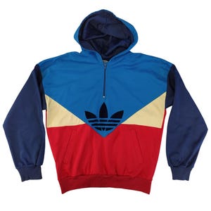 Adidas Zip Hoodie 80s - Etsy