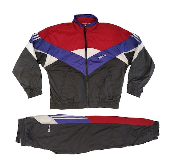 Size 180, M Adidas Vintage 80s or 90s Men Full Tracksuit Set
