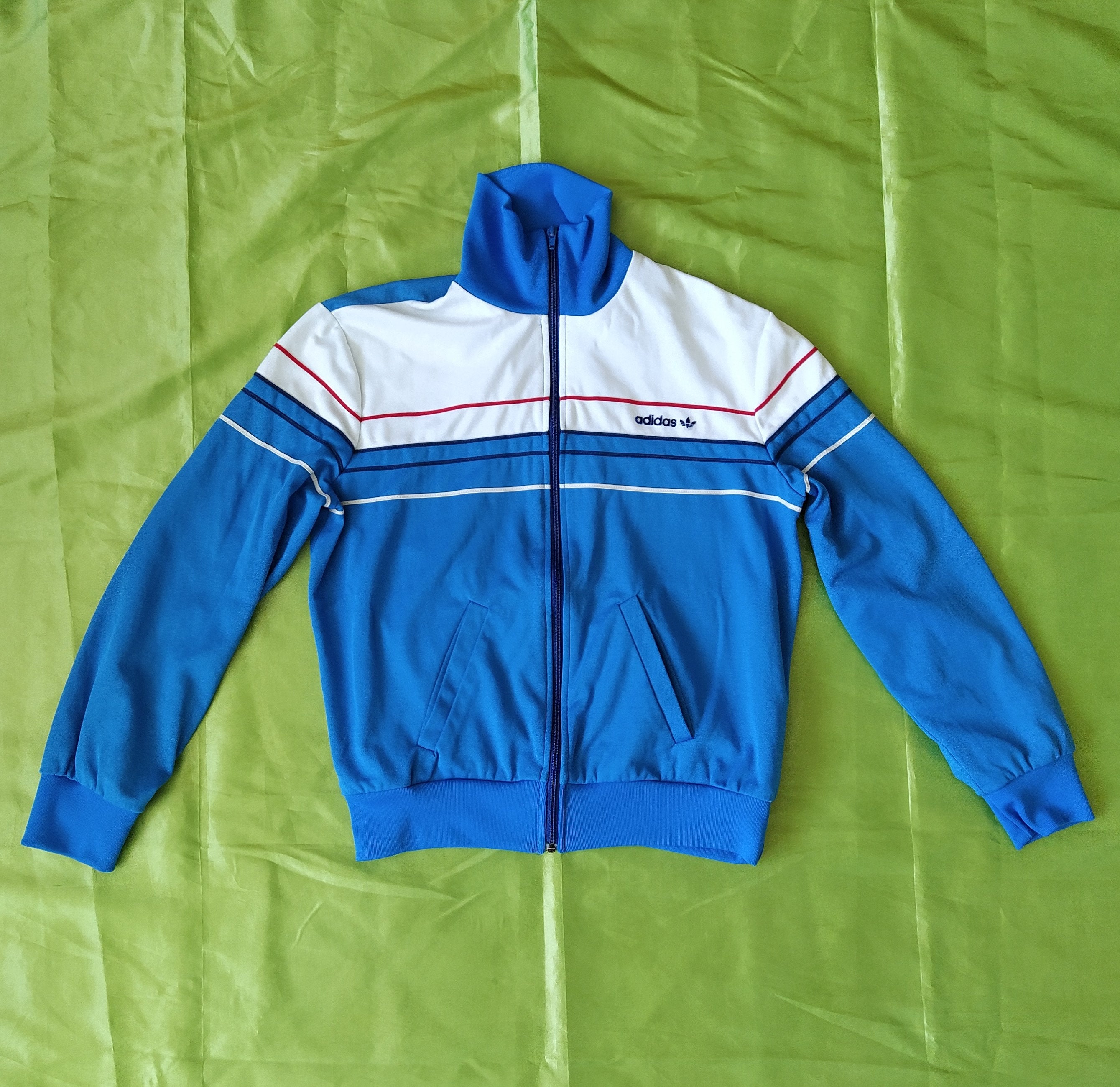 Adidas Vintage 80s Made in France Sweater Jacket Track Top