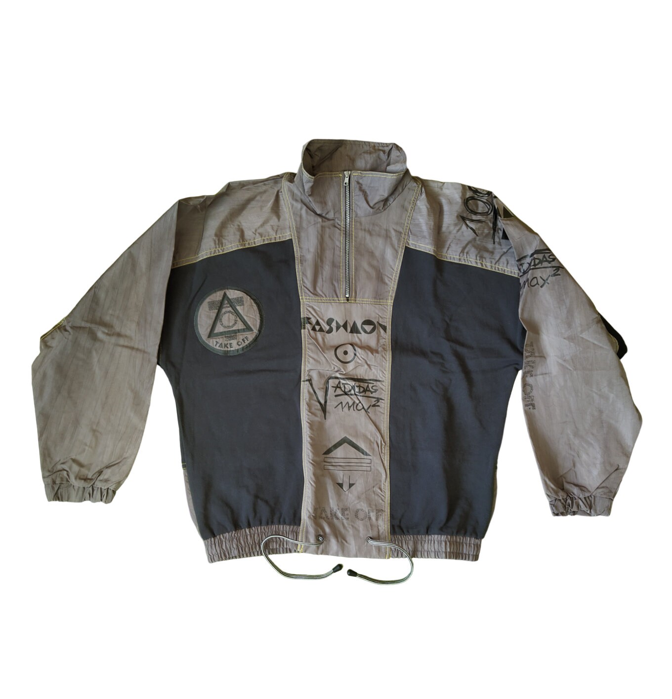 アディダス ジャケット 80年代 アディダス80Sオリジナルスjacketブルゾン黒ヴィンテージ年代物
