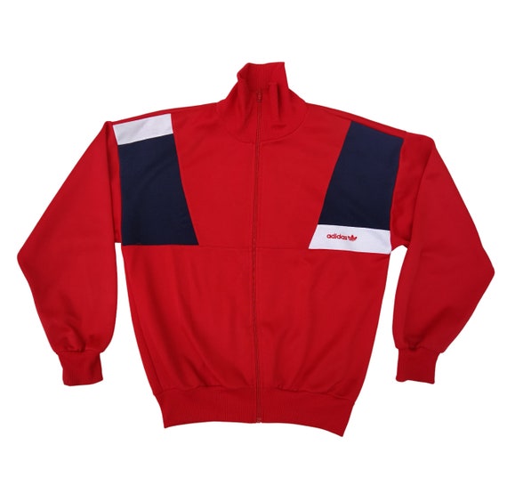 Adidas Originals 80s or 90s Vintage Men Zip Jacket Track Top