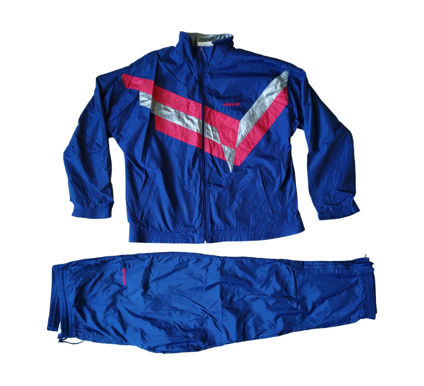 Adidas Originals Vintage 80s or 90s Men Full Tracksuit Set Jacket