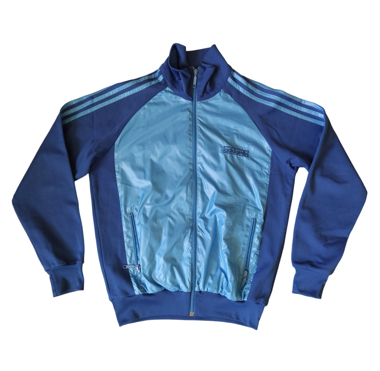 Adidas Originals Vintage Men Zip Track Top Jacket Blue Navy Made 2003 Size M Etsy Canada