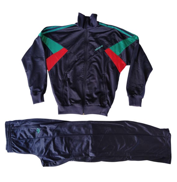 Size 164 Adidas Vintage 80s or 90s Men Junior Full Nylon Tracksuit