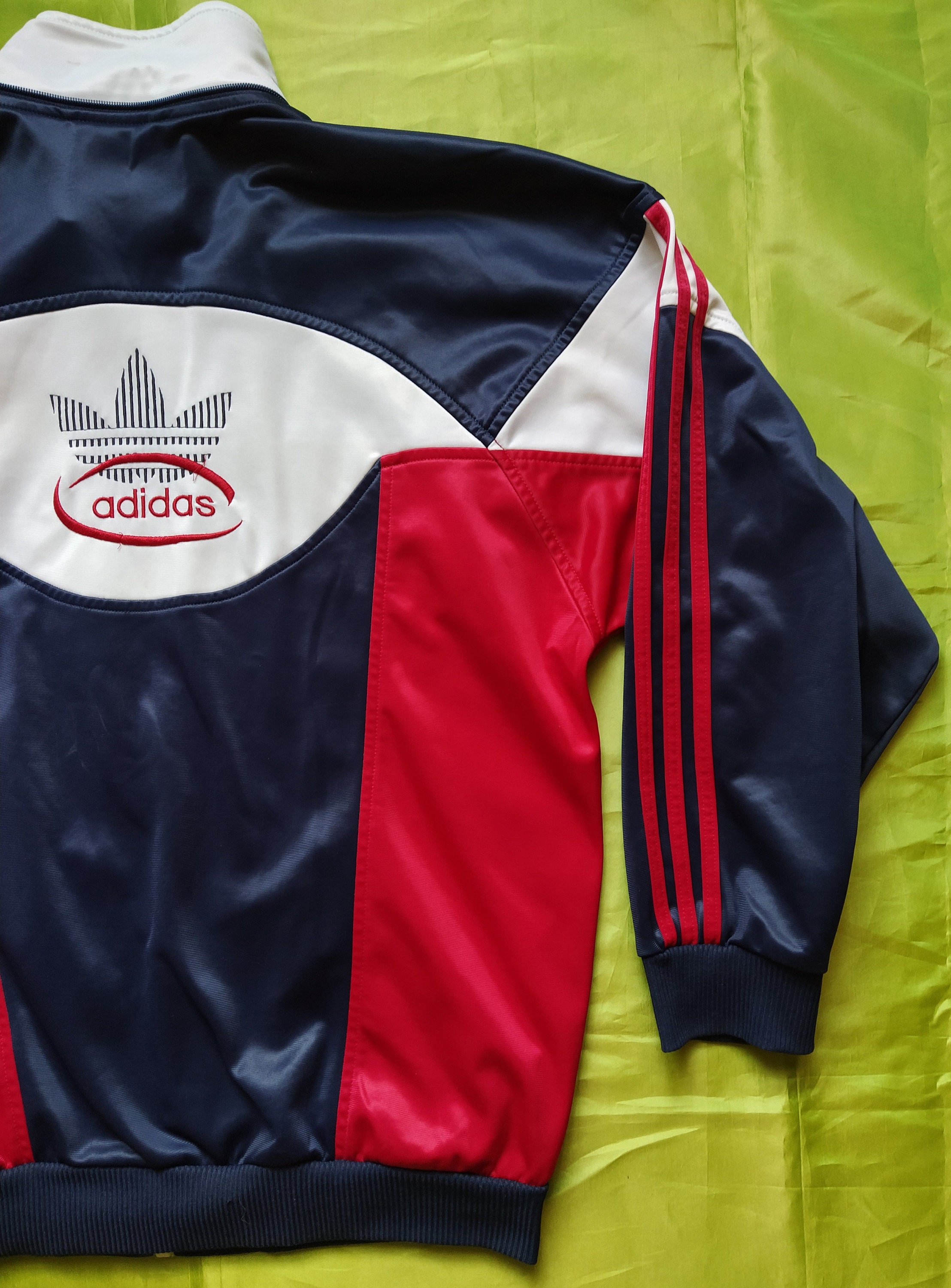 Adidas Vintage Tracksuit jacket 80s〜90s Adidas Vintage 80s or 90s Men Full Tracksuit Set Jacket and