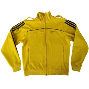 トップス nude vintage Size S Adidas Originals Vintage Men Zip Track Top Jacket, Yellow