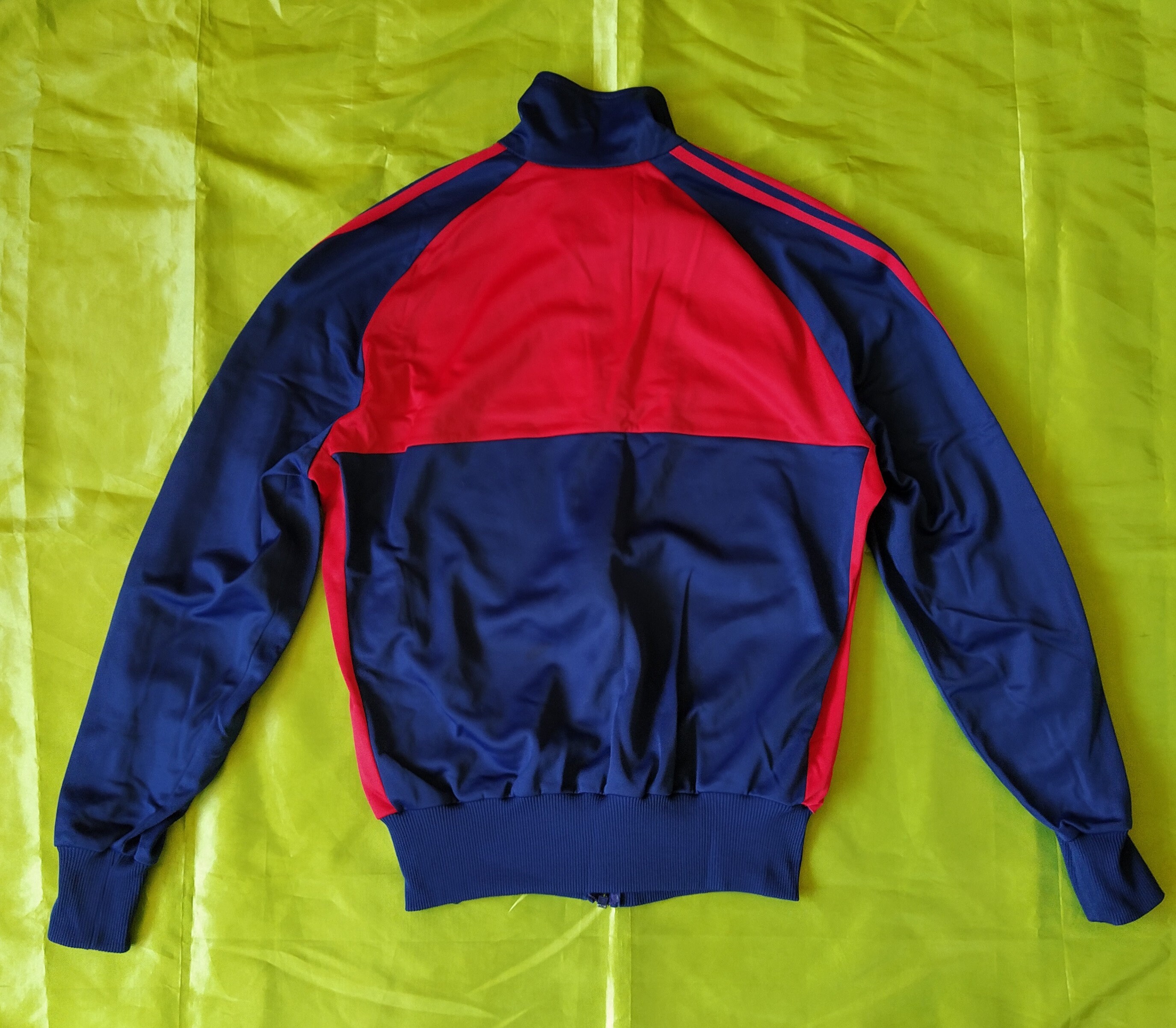Adidas 70s Vintage Men Unisex Zip Track Top Jacket Blue