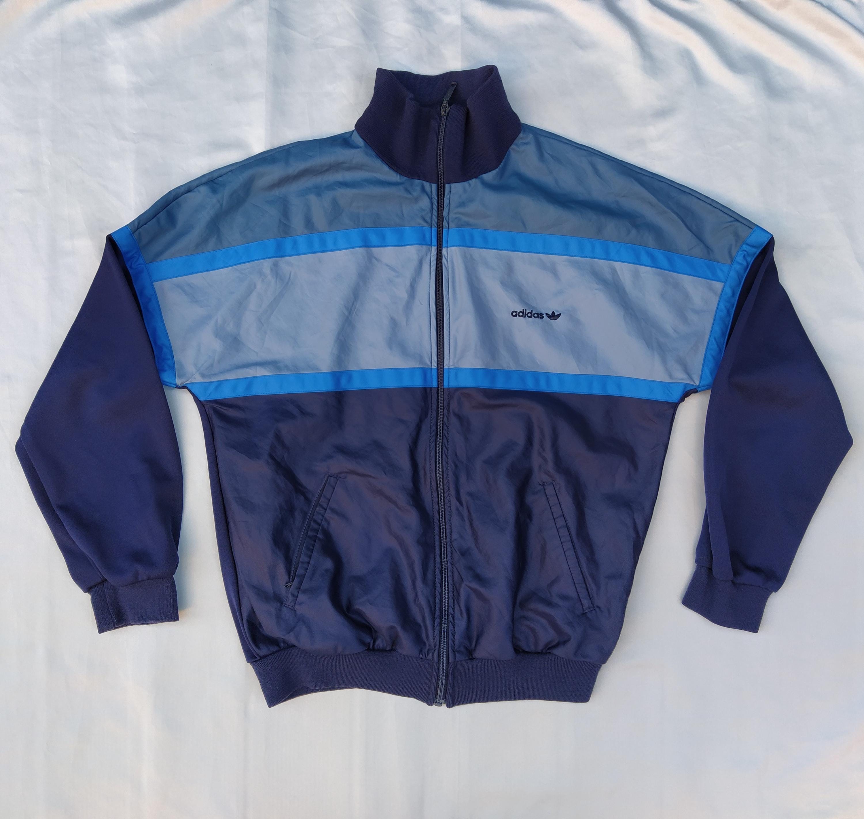 Adidas Originals Vintage 80s Made in Finland Men Unisex Zip Adidas Originals Vintage 80s Made in Finland Men Unisex Zip
