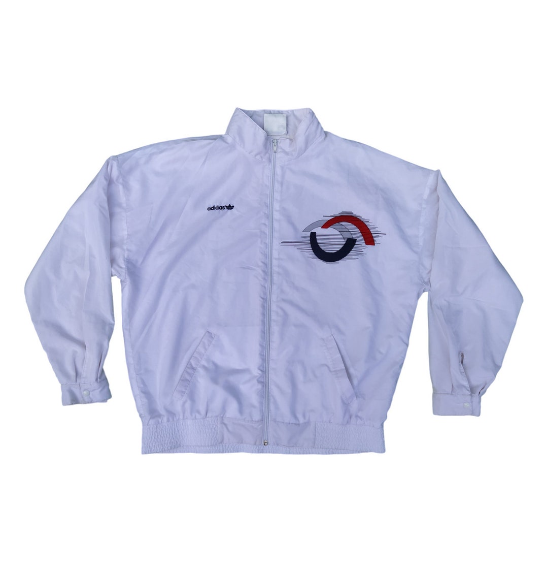 Adidas Vintage 80s Made in Malta Tennis Zip Jacket Training Track