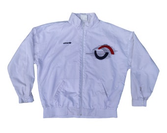 Adidas Vintage 80s Made in Malta Tennis Zip Jacket Training Track