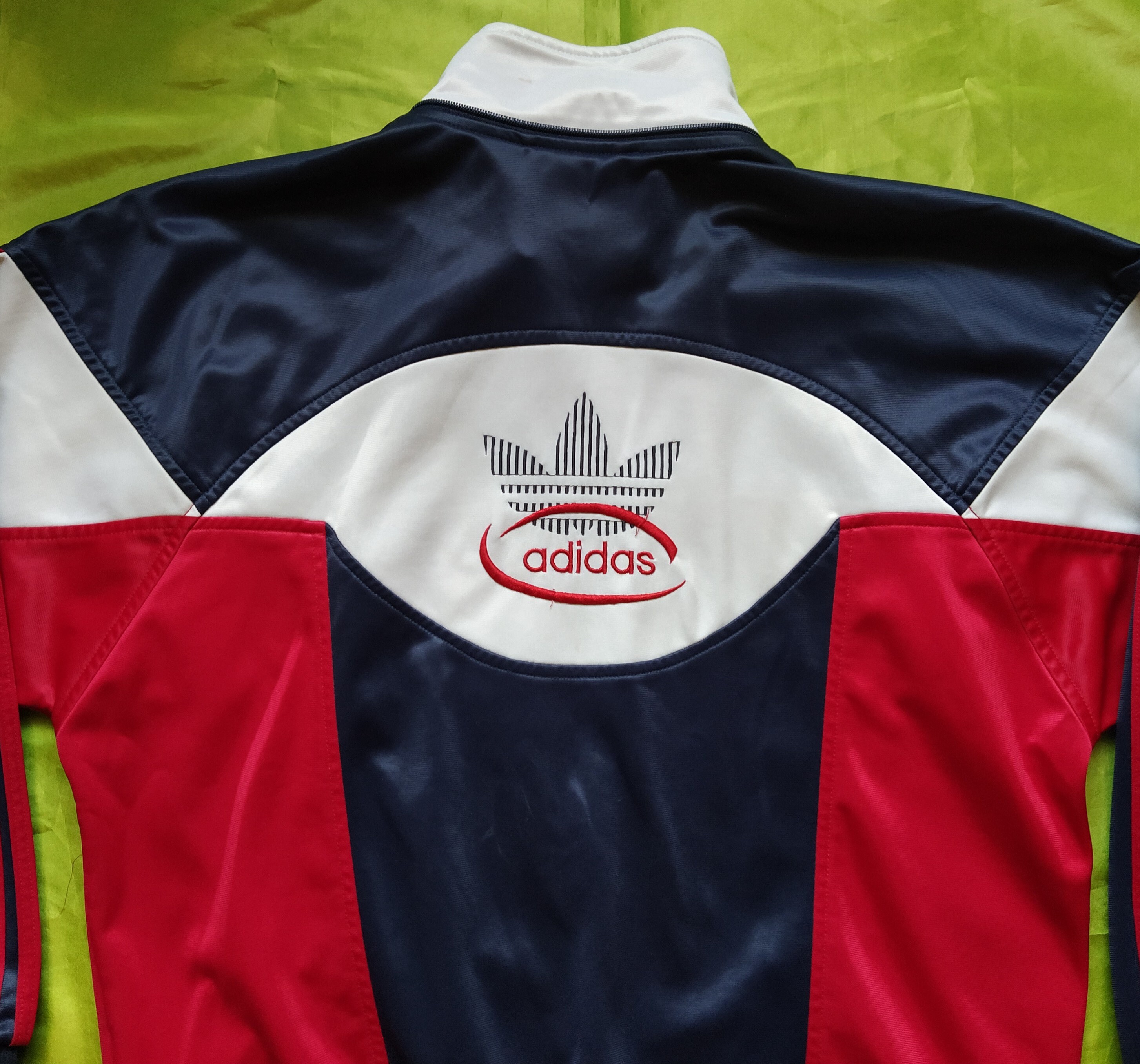 Adidas Vintage 80s or 90s Jacket Track Top Navy / Blue White