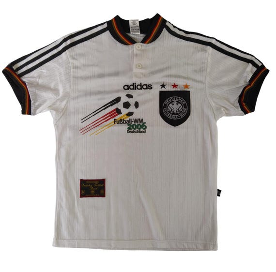 Size S Adidas Vintage 90s Men Germany DFB T-shirt Jersey Made in