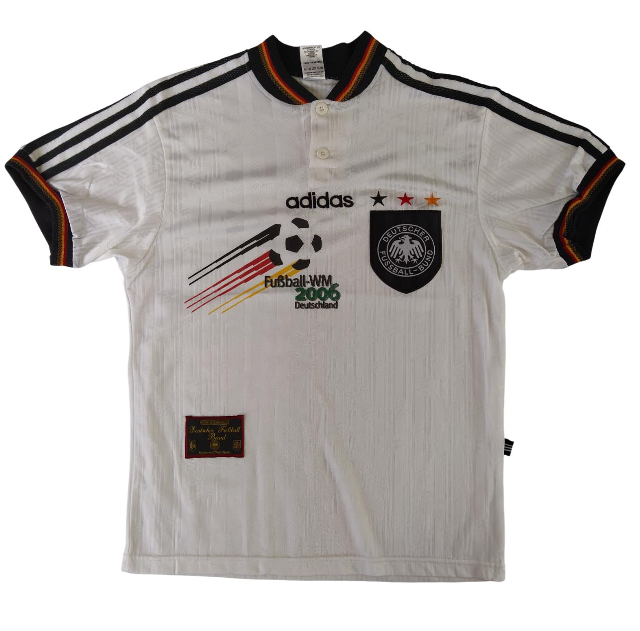 Size S Adidas Vintage 90s Men Germany DFB T-shirt Jersey Made in