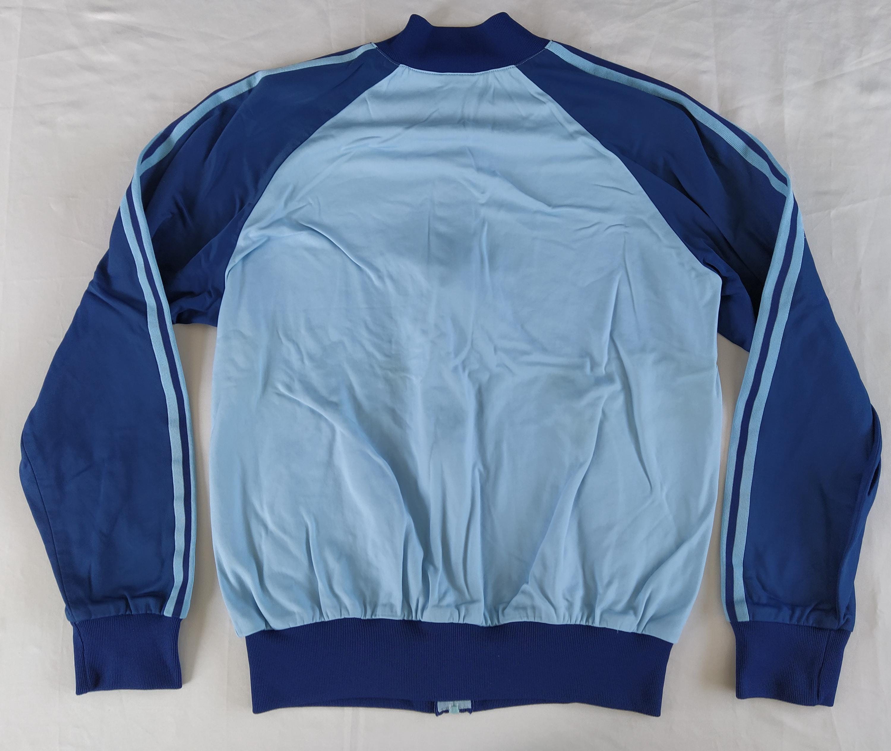 Adidas Originals Vintage 80s Zip Jacket Tracksuit Top, Size L, D