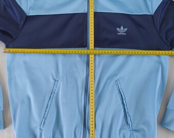 80’s  ジップアップジャージ 水色 Size 180, M Adidas Originals 80s Vintage Track Top Jacket Size 180