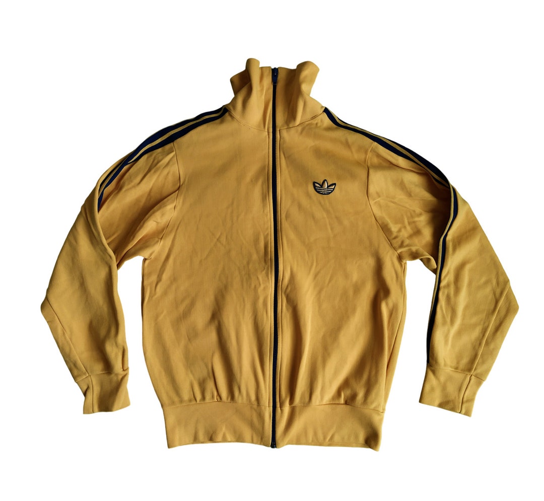 Adidas Originals Vintage No Tag 70s or 80s Men Women Unisex Zip Track Jacket Bright Yellow, Dark Blue / Navy - Etsy Adidas Originals Vintage No Tag 70s or 80s Men Women Unisex Zip Track Jacket Bright Yellow, Dark Blue / Navy - Etsy