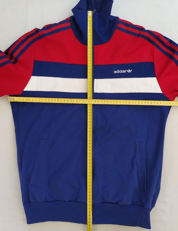 Adidas Originals Vintage Men Unisex 80s Zip Jacket Track Top Navy