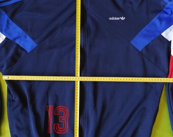 Size M Adidas Vintage 80s or 90s Men Full Tracksuit Set Jacket and