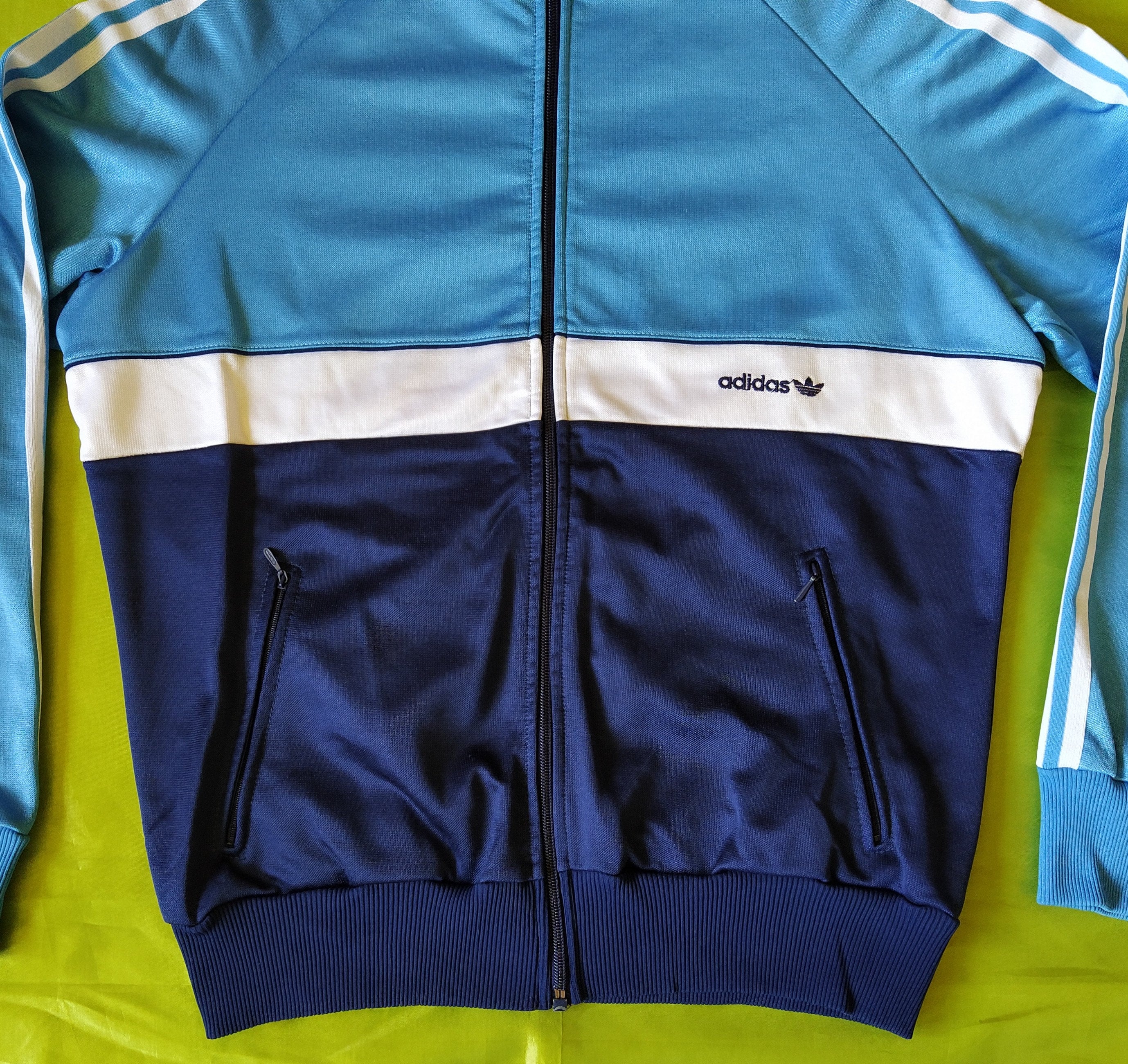 Adidas 70s Vintage Made in West Germany Men Zip Track Top 