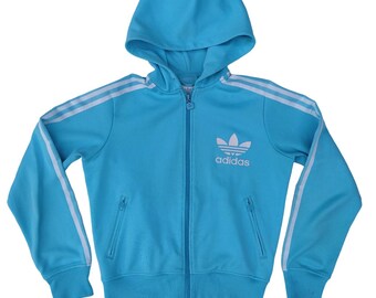 Adidas Originals Vintage Men Zip Track Top Jacket Blue Dark