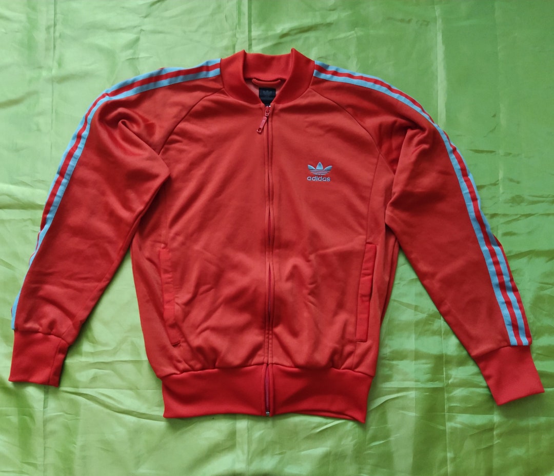Adidas Originals Superstar Vintage Mens Track Top Jacket Dark Orange