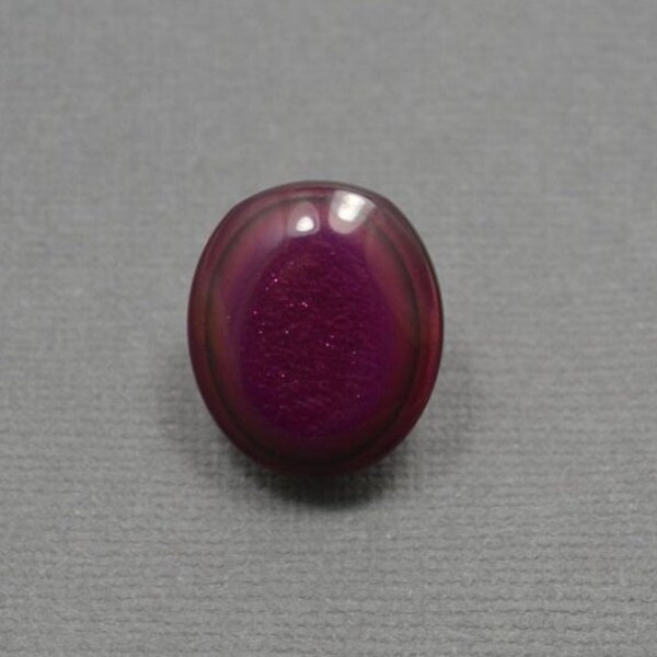 Dark Magenta Purple Oval Button (G-02)