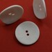 Round “ruffled” White Plastic Button – 2 Hole (MM-01) - Etsy
