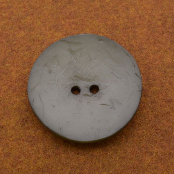 Dusty Olive Grey Wood-look Large Button – 2-hole (XX-05)