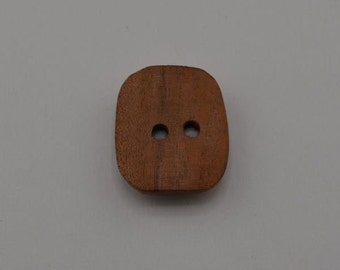 Handmade Rectangular Surina Wood Button – 2 holes (3A-10)