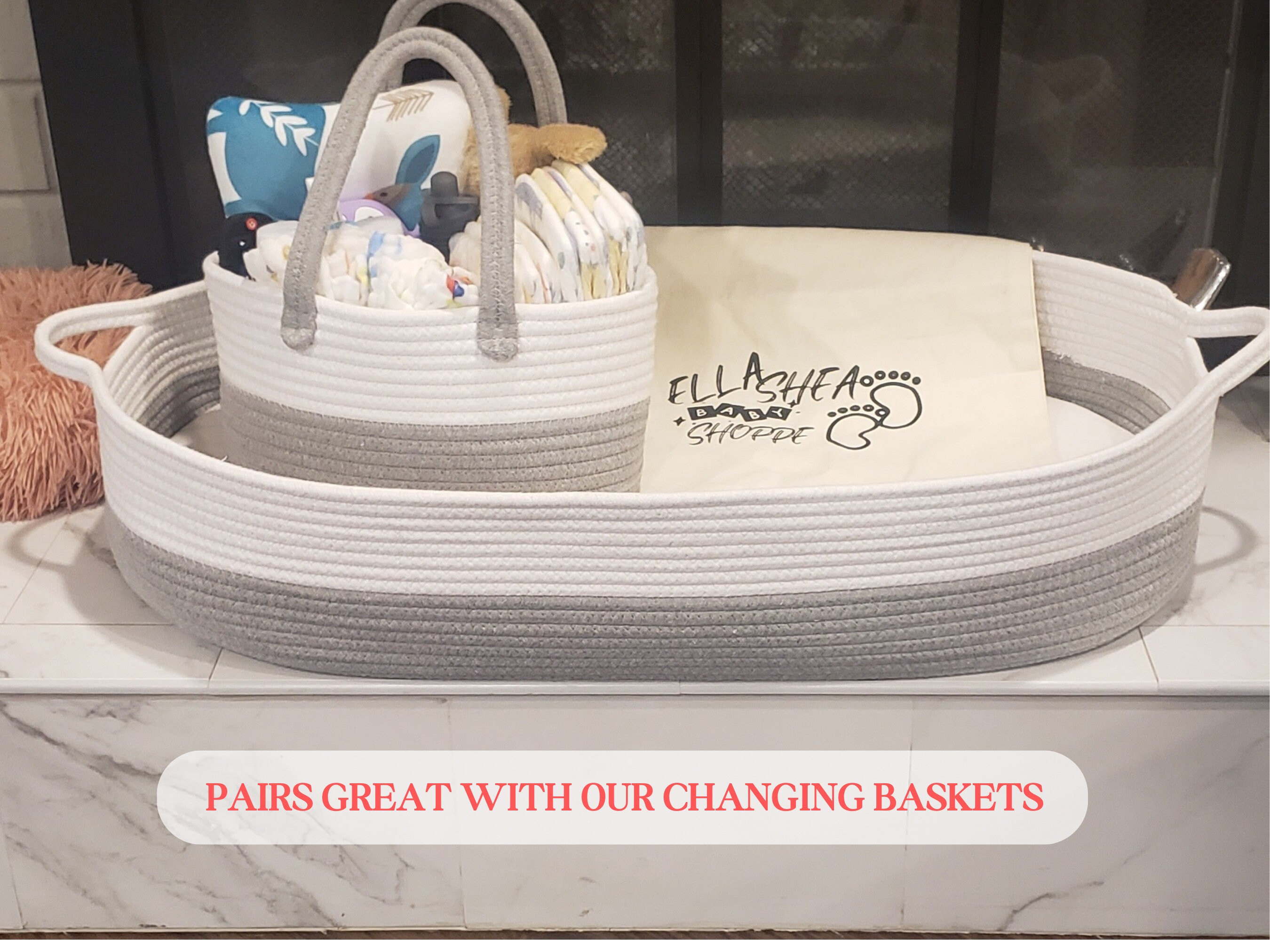 thumbnail image 2 of PHILORN Baby Diaper Caddy Organizer 2 of 13