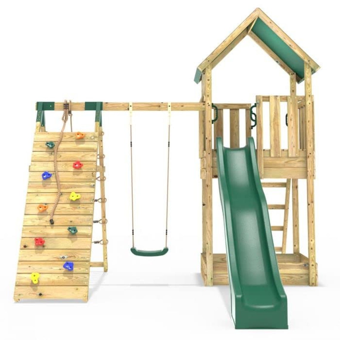Rebo Modular Wooden Climbing Frame Adventure Playset Swing - Etsy