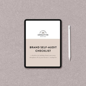 Branding Checklist, Small Business Brand Guide Resources, Branding List for Small Shop
