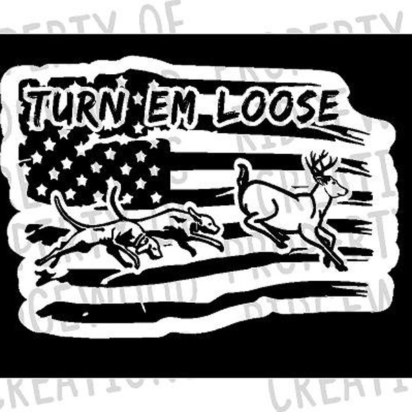 Deer Dog Hunting Sticker Etsy