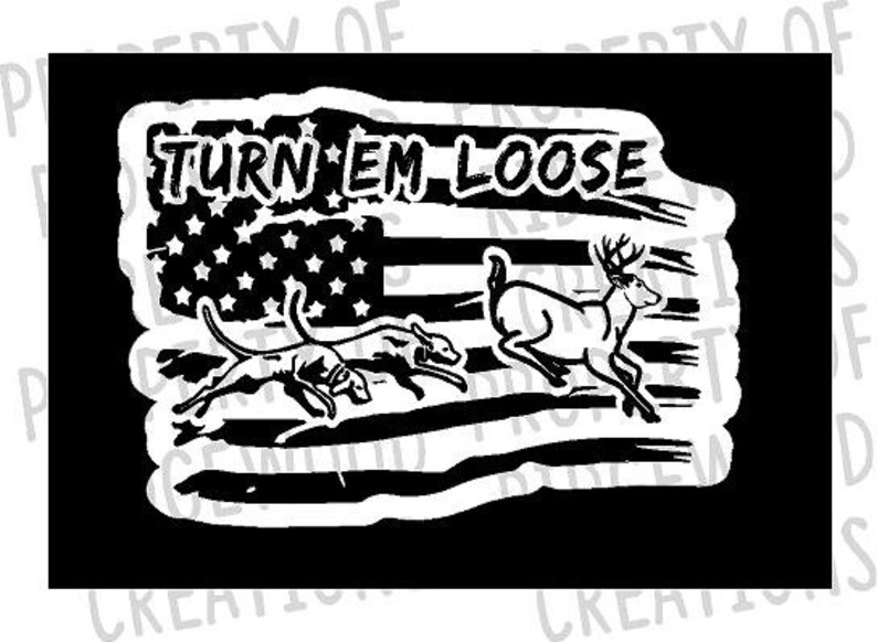 Deer Dog Hunter Sticker Etsy