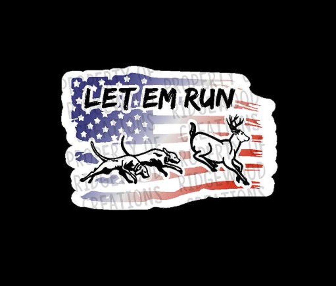 Deer Dog Hunter Sticker Etsy