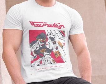 Retro Gundam Universal Century Unisex Tee Gundam Wing Vintage Old School Mech Anime Lovers Manga Fan Gift