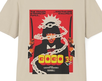 Kill Bill Gogo Yakuza Quentin Tarantino Unisex Softstyle T-Shirt, Movie Fan Tee, Graphic Tee, Vintage Style Shirt, Cult Classic Shirt