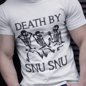 Death By Snu Snu Funny Futurama Cartoon Unisex Tee Shirt - Gamer Gift - Anime Lover Shirt Hoodie