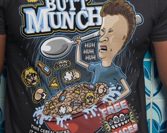 Tecknad retro unisex hoodie, vintage 90-talsskjorta, vintage tecknad skjorta, 90-tals lojalitetshoodie, grafisk tecknad t-shirt med Beavis och Butthead