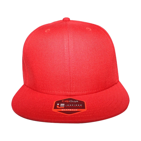 Blank Red Vintage Authentic Unisex Custom Snapback Hat/Cap - (Origins - The Cap Guys/Inspired Exclusives)