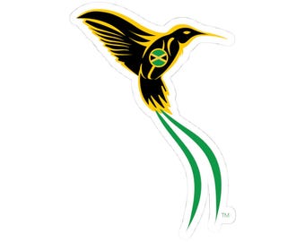 The Doctor Bird Jamaica - Yardie, Hummingbird, Jamaican Gift Sticker, Jamaica Present, National Symbol Sticker, Carribean Sticker, 876