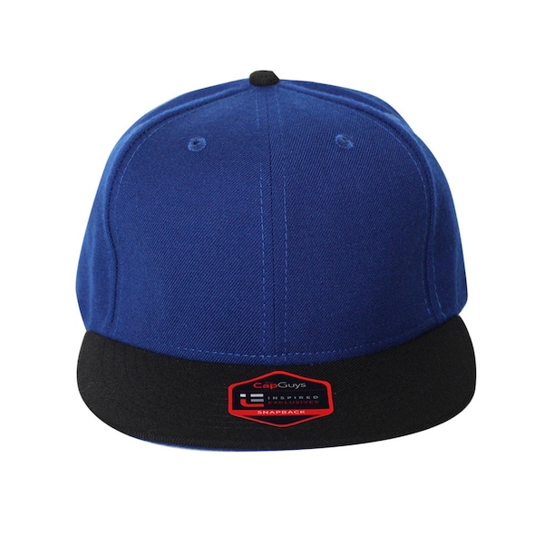 Blank Blue/Black Vintage Authentic Unisex Custom Snapback Hat/Cap - (Origins - The Cap Guys/Inspired Exclusives)