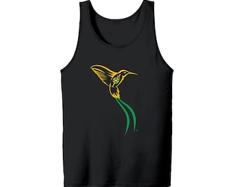 The Doctor Bird Jamaica - Yardie, Hummingbird, Jamaican Gift Tank Top, Jamaica Present, National Symbol Tee Shirt, Carribean Shirt, 876 Area