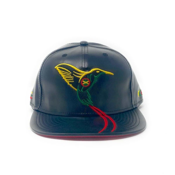 The Doctor Bird - Jamaica - The Cap Guys TCG / Inspired Exclusives PU Rasta Edition Snapback Cap Active