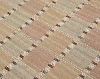 Swedish Marianne Richer inspired kilim rug Very High Demand with wool and cotton handmade 4X6 8X10 9X12 6X8 10X14 Custom Size