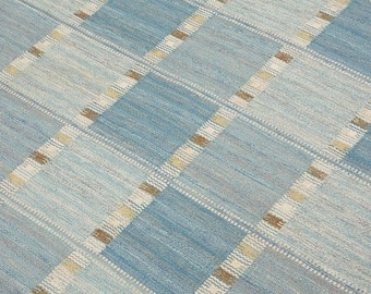 Swedish Marrianne Richer inspired kilim rug Very High Demand with wool and cotton handmade 4X6 8X10 9X12 6X8 10X14 Custom Size