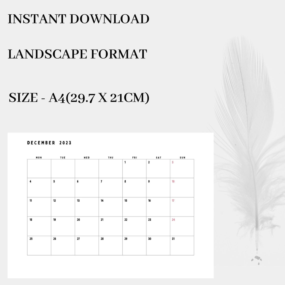 a4-calendar-2023-printable-wall-calendar-household-planner-etsy