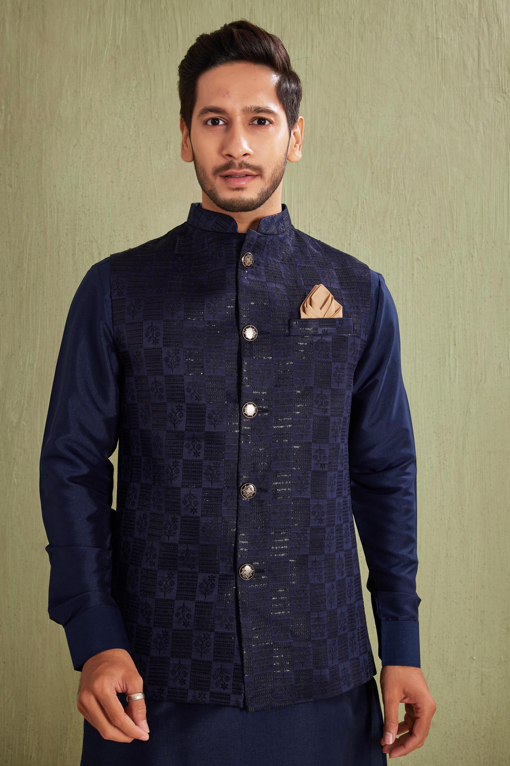 ジャケット・アウター Ethnic Embroided Design No Collar Jacket ジャケット・アウター Ethnic Embroided Design No Collar