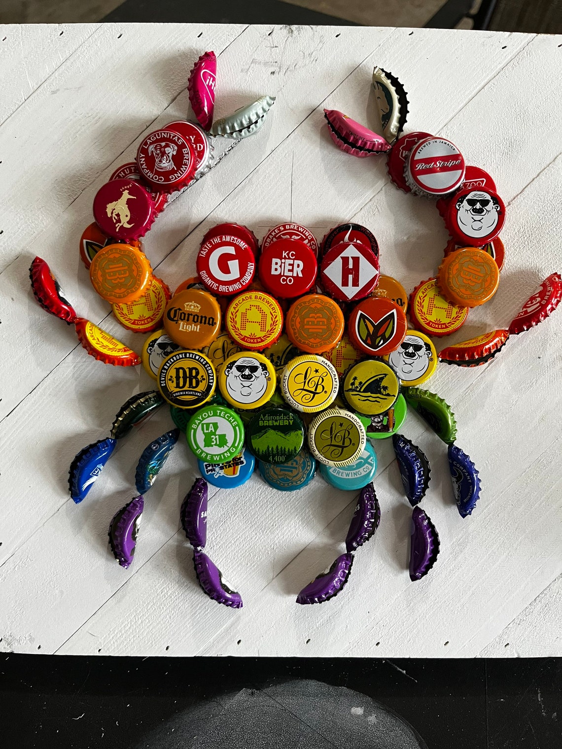Bottle Cap Crab Etsy